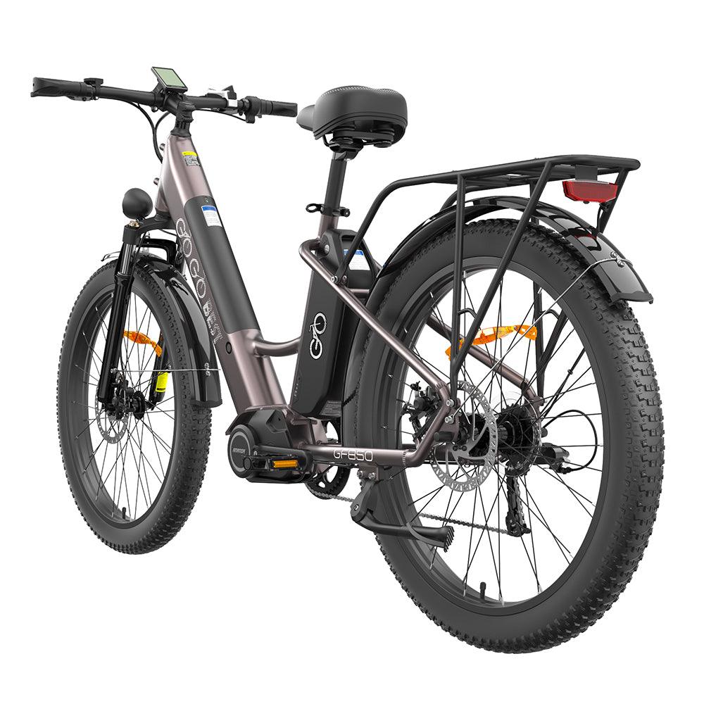 Gogobest GF850 500W 26'' Fat Bike Mid-Drive Motor Electric Trekking Bike 32km/h 130km 10.4Ah*2 Dual Batteries