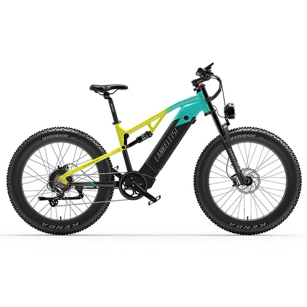 Lankeleisi RV800 Plus 750W Bafang Motor 26" Fat Bike Full Suspension E-Mountain Bike 20Ah Samsung Battery E-MTB