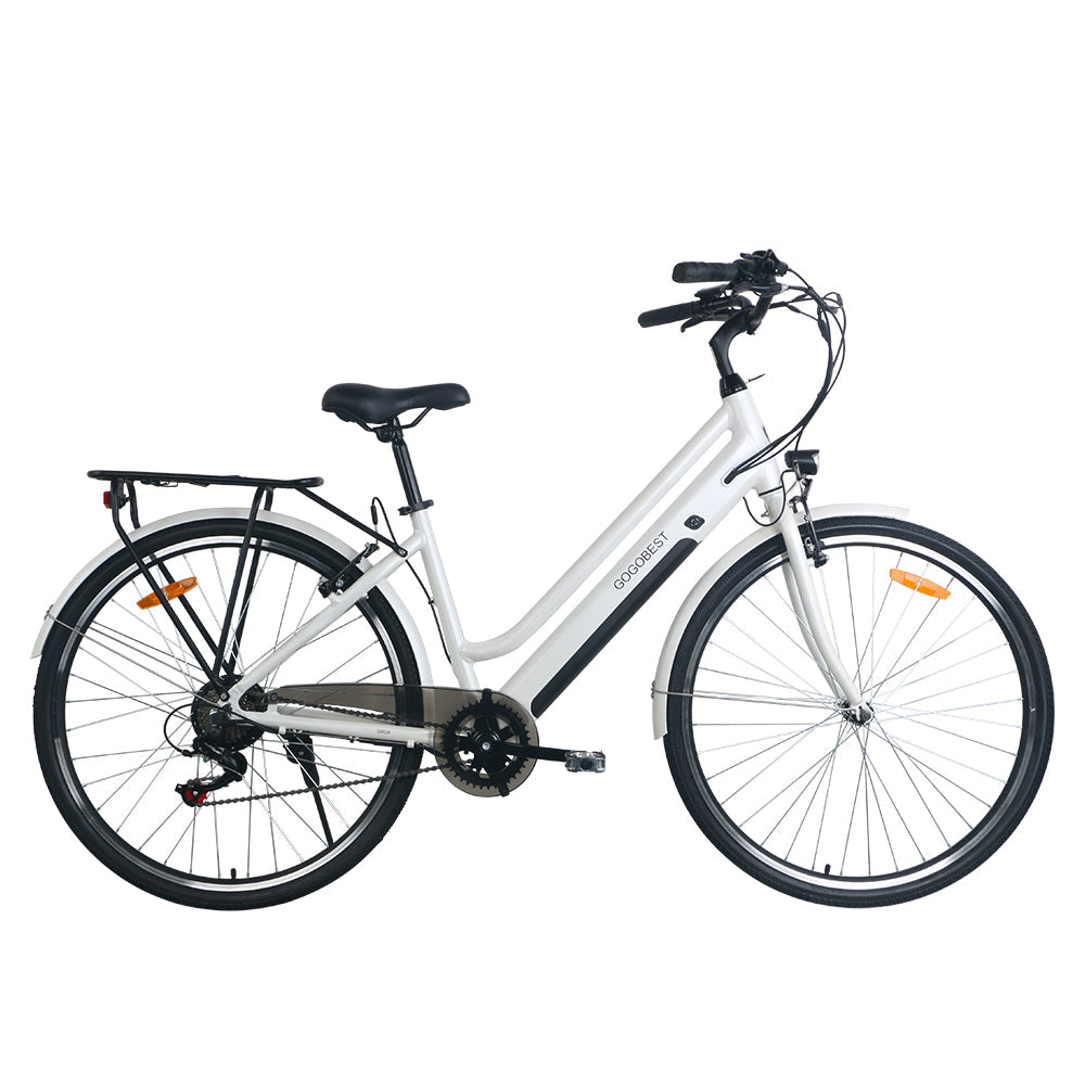 Gogobest GM28 350W 27.5" Electric Trekking Bike City E-bike 36V 10.4Ah Battery