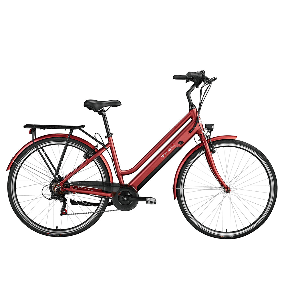 Gogobest GM28 350W 27.5" Electric Trekking Bike City E-bike 36V 10.4Ah Battery