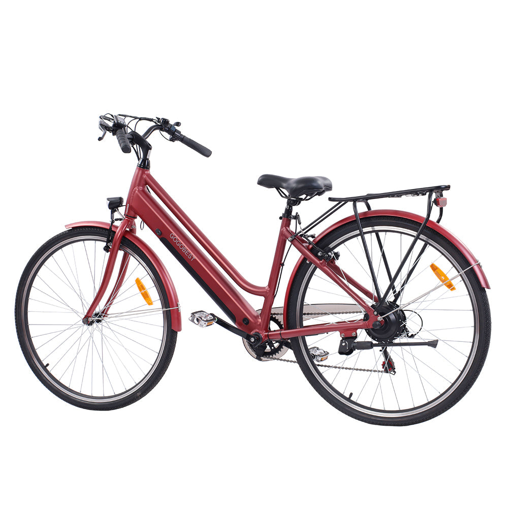 Gogobest GM28 350W 27.5" Electric Trekking Bike City E-bike 36V 10.4Ah Battery