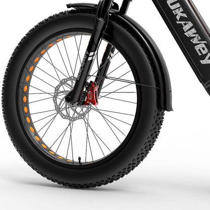 Dukawey DM530 Plus 1000W 26" Fat Bike All Terrain Electric Bike 52V 20Ah Samsung Battery