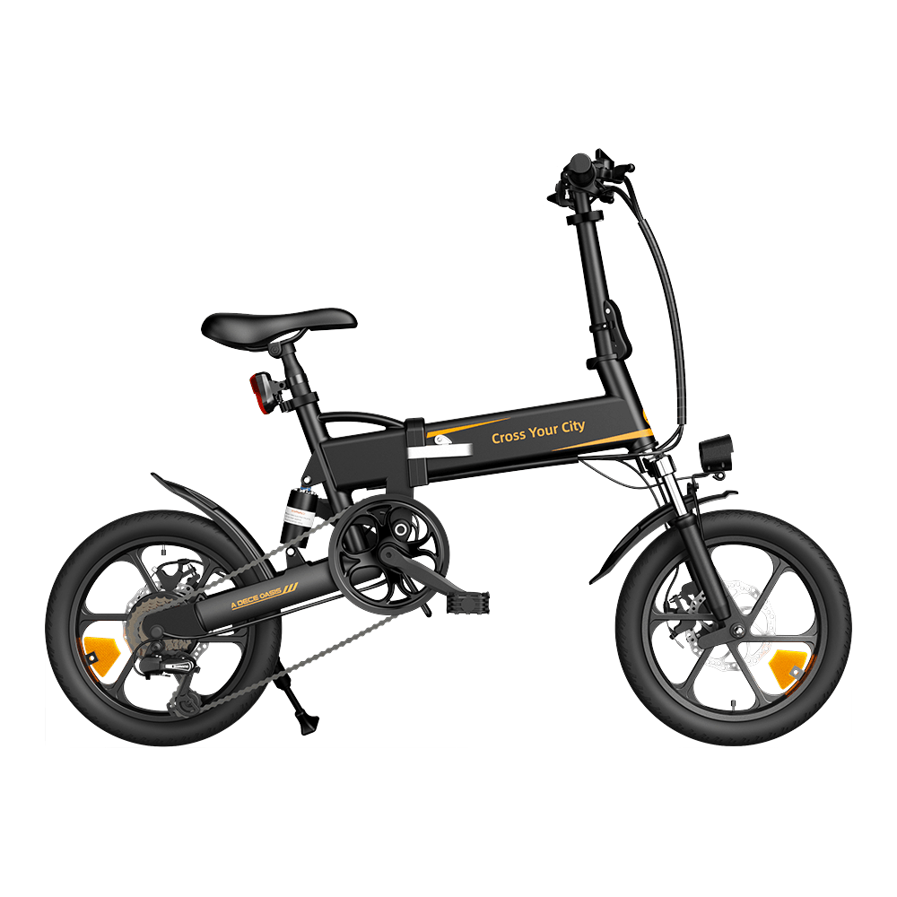 ADO A16 XE 250W 16" Folding Electric Bike City E-bike 7.5Ah 15.5 Mph 43 Miles No Throttle - Buybestgear UK