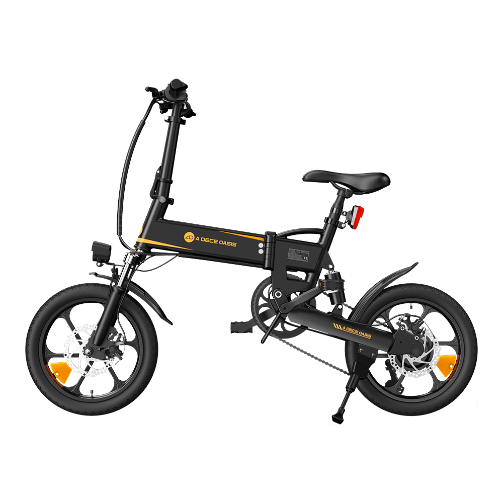 ADO A16 XE 250W 16" Folding Electric Bike City E-bike 7.5Ah 15.5 Mph 43 Miles No Throttle - Buybestgear UK