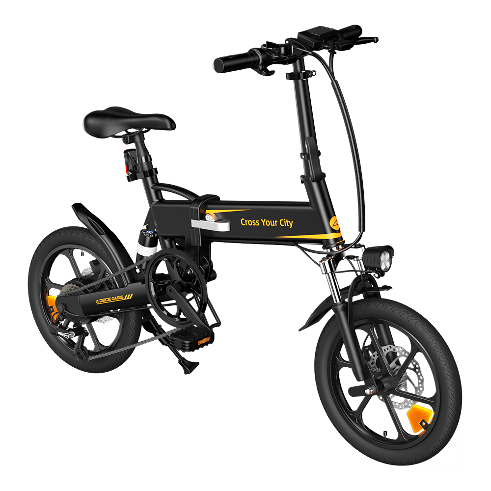 ADO A16 XE 250W 16" Folding Electric Bike City E-bike 7.5Ah 15.5 Mph 43 Miles No Throttle - Buybestgear UK