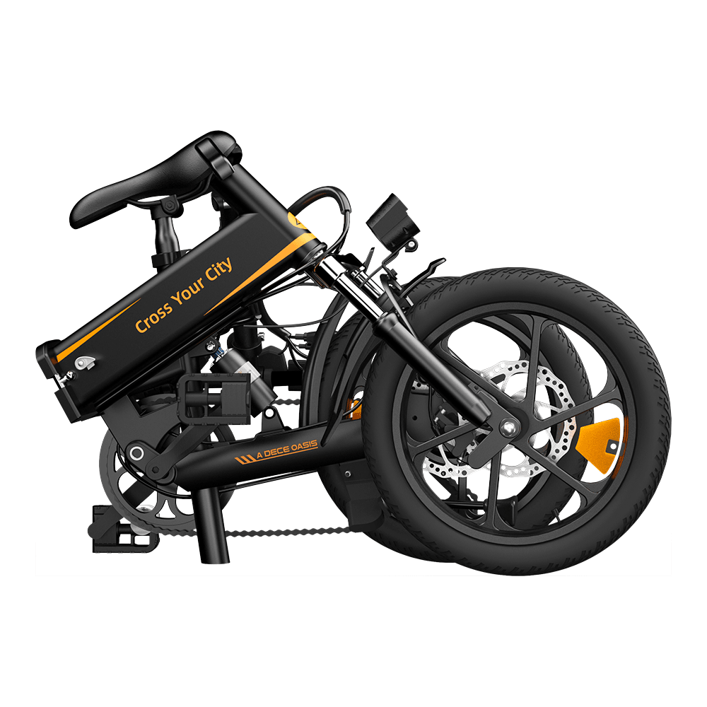 ADO A16 XE 250W 16" Folding Electric Bike City E-bike 7.5Ah 15.5 Mph 43 Miles No Throttle - Buybestgear UK