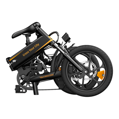 ADO A16 XE 250W 16" Folding Electric Bike City E-bike 7.5Ah 15.5 Mph 43 Miles No Throttle - Buybestgear UK