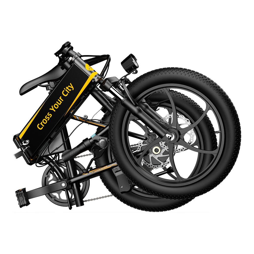ADO A20+ 250W 20" Folding Electric Bike City E-bike 10.4Ah 15.5 Mph 37 Miles No Throttle - Buybestgear UK