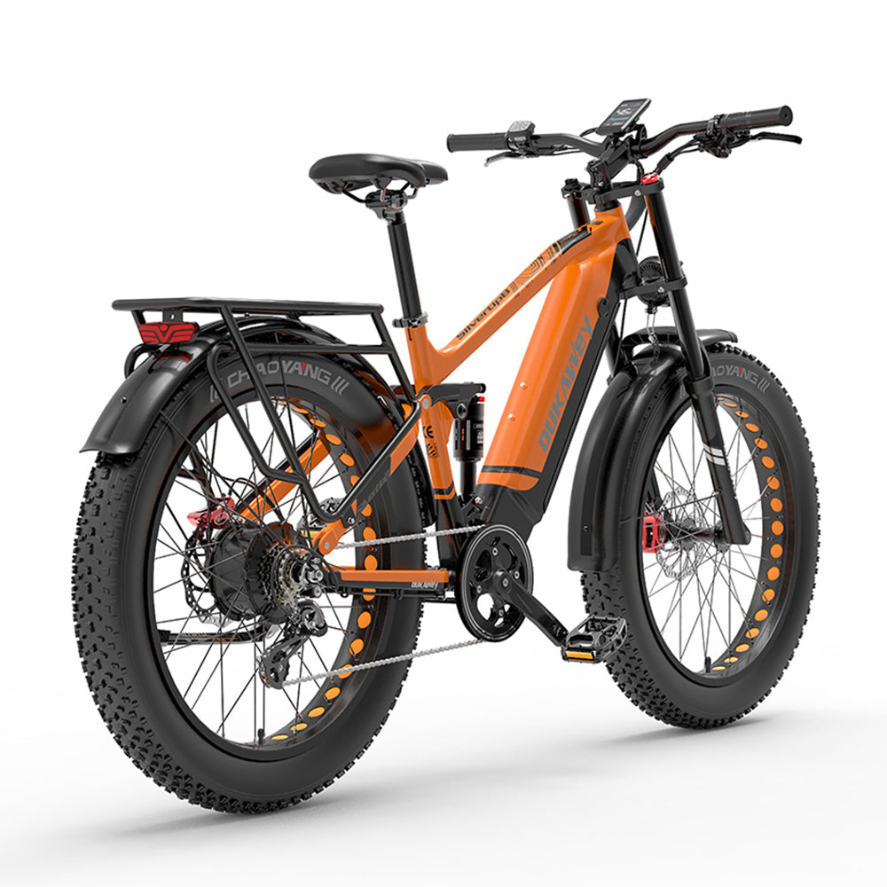 Dukawey Silvertip8 1000W 26” Fat Bike E-Mountain Bike 52V 20Ah Samsung Battery EMTB
