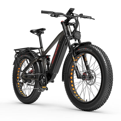 Dukawey Silvertip8 1000W 26” Fat Bike E-Mountain Bike 52V 20Ah Samsung Battery EMTB