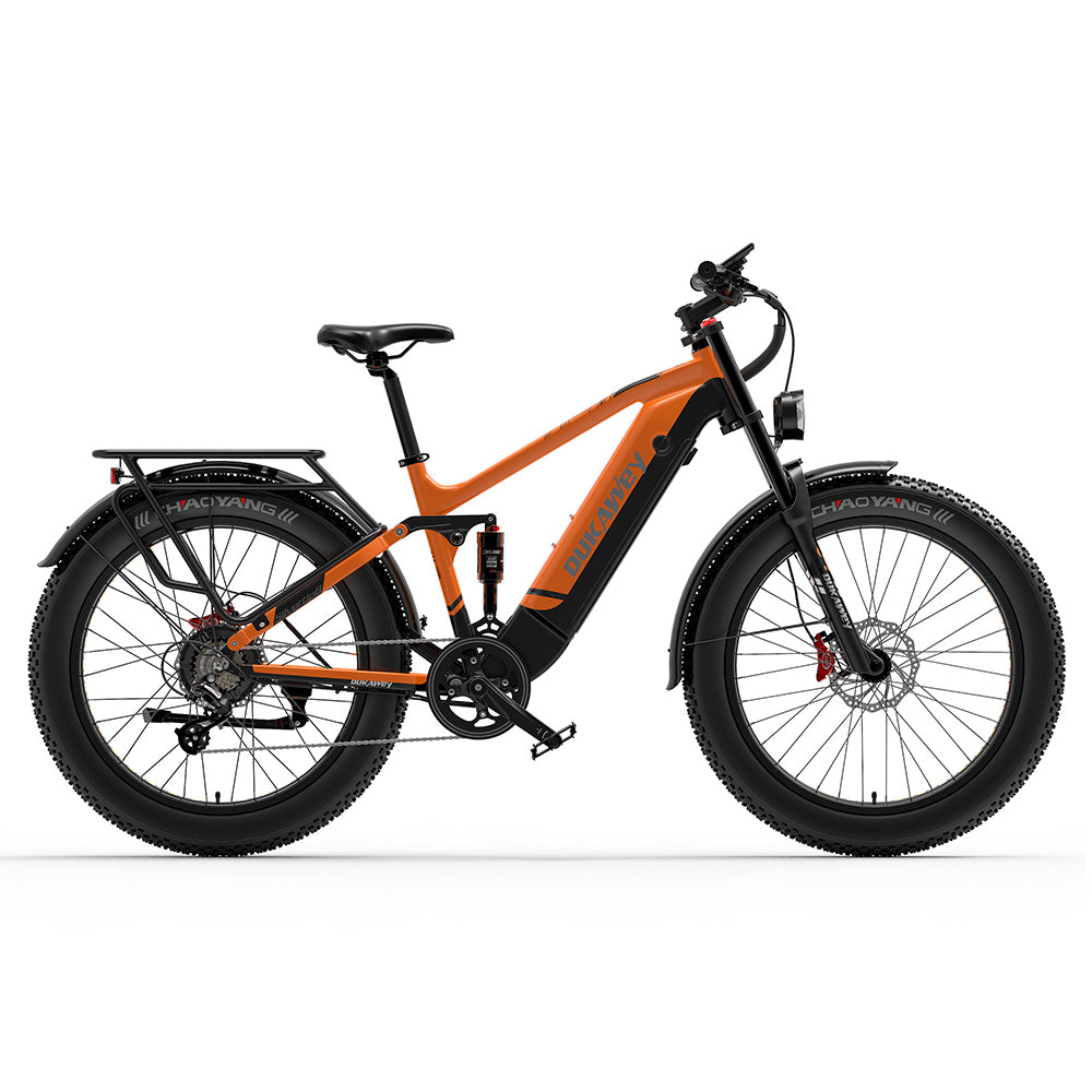 Dukawey Silvertip8 1000W 26” Fat Bike E-Mountain Bike 52V 20Ah Samsung Battery EMTB