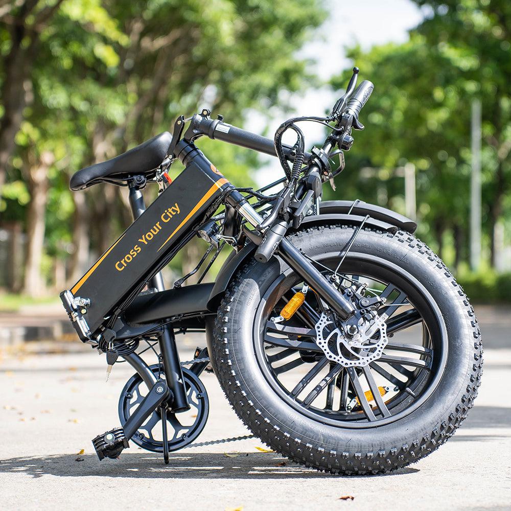 ADO A20F XE 250W 20" Folding Electric Bike Fat E-bike 10.4Ah 15.5 Mph 43 Miles No Throttle - Buybestgear UK