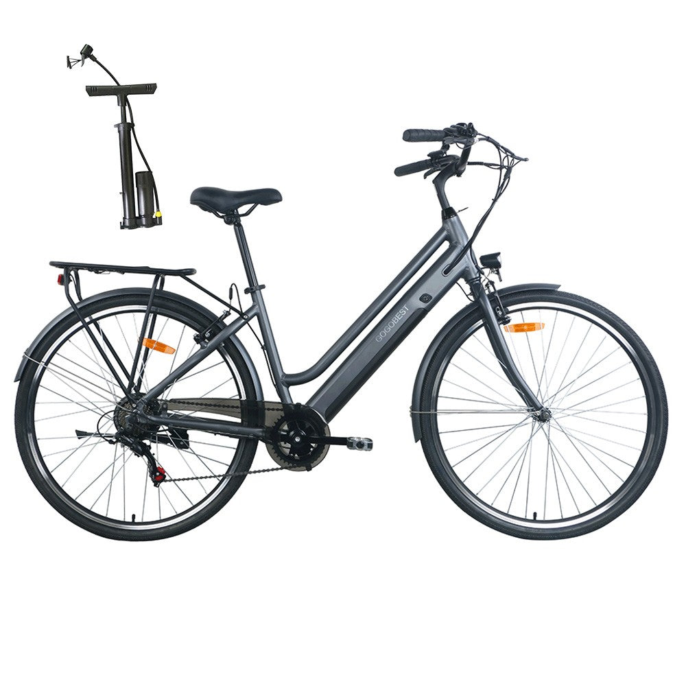 Gogobest GM28 350W 27.5" Electric Trekking Bike City E-bike 36V 10.4Ah Battery