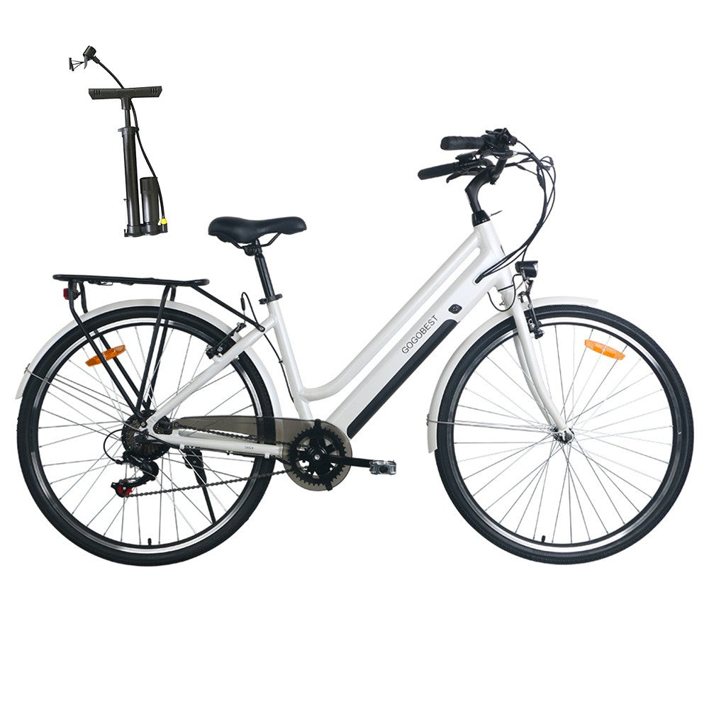 Gogobest GM28 350W 27.5" Electric Trekking Bike City E-bike 36V 10.4Ah Battery