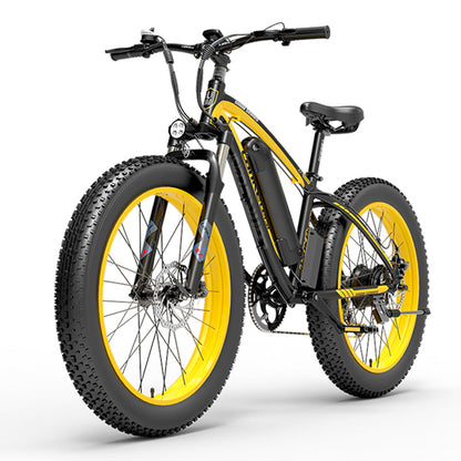 Lankeleisi XF4000 1000W 26" Fat Tyre Electric Bike E-Mountain Bike 48V 16Ah Battery