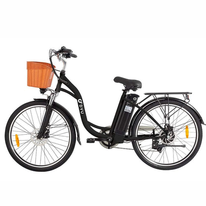DYU C6 350W 26" Electric Trekking Bike City E-bike 12.5Ah 15.5 Mph 40 Miles - Buybestgear UK