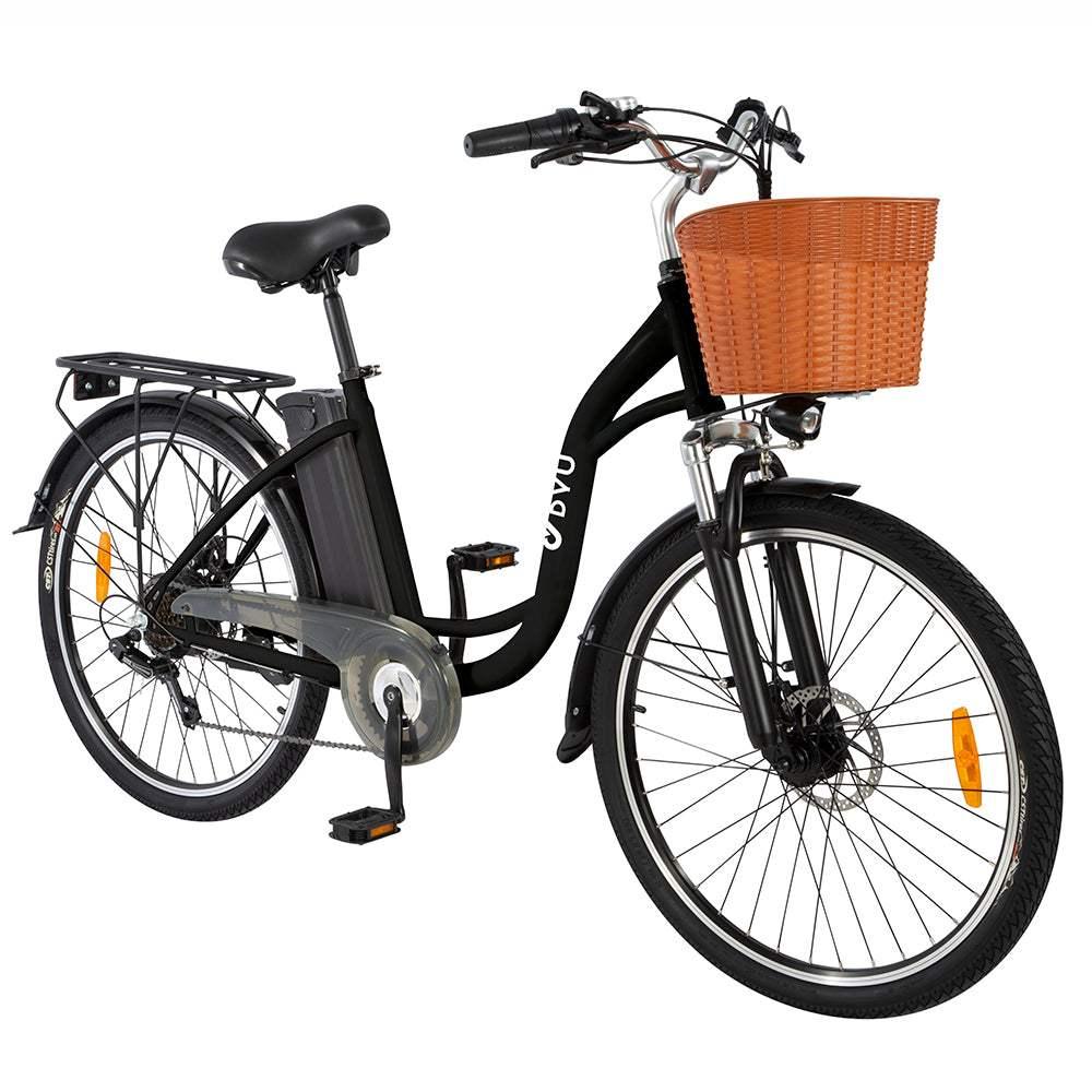 DYU C6 350W 26" Electric Trekking Bike City E-bike 12.5Ah 15.5 Mph 40 Miles - Buybestgear UK