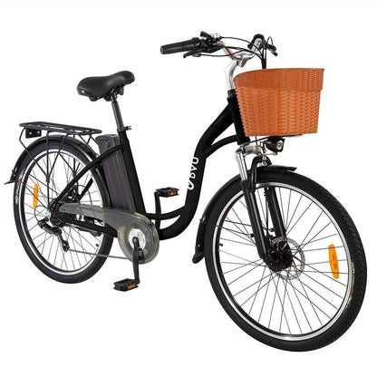 DYU C6 350W 26" Electric Trekking Bike City E-bike 12.5Ah 15.5 Mph 40 Miles - Buybestgear UK