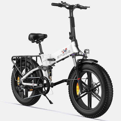 Engwe Engine X 250W 20" Fat Bike Foldable E-Mountain Bike 13Ah 15.5 Mph 62 Miles - Buybestgear UK