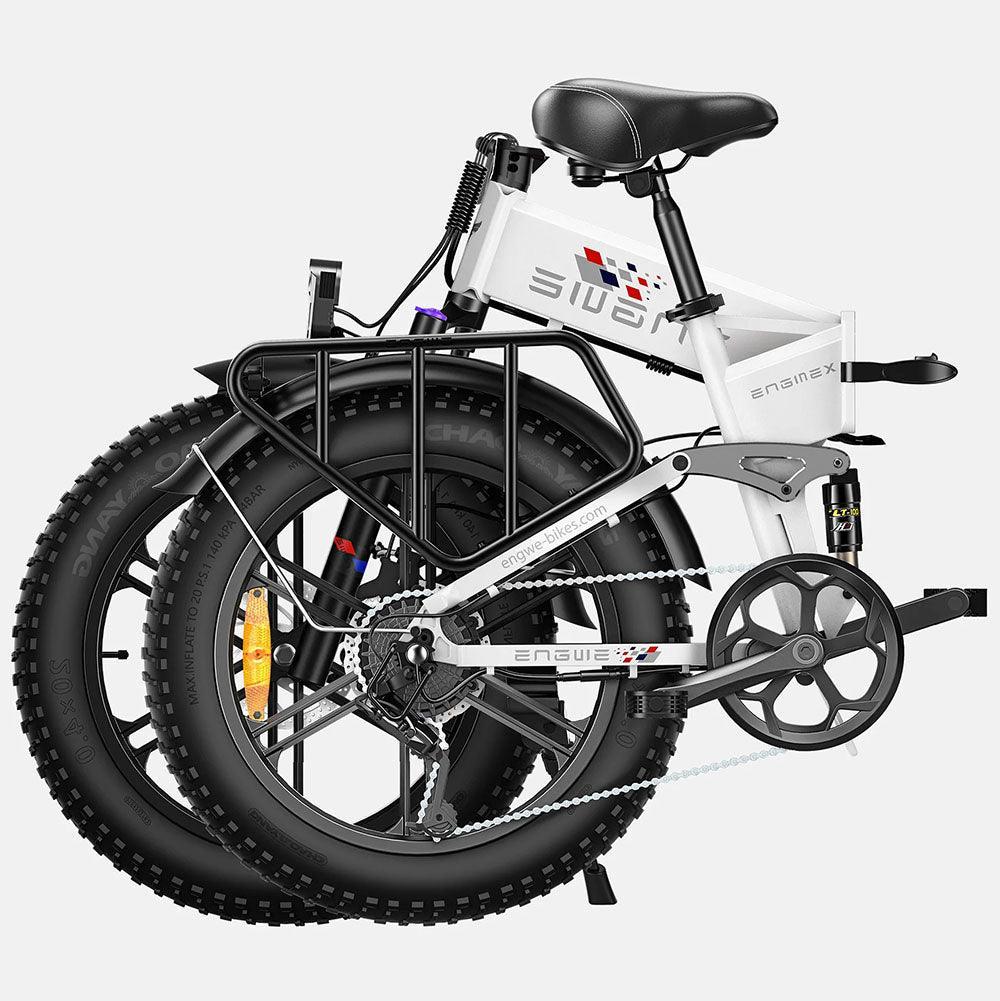 Engwe Engine X 250W 20" Fat Bike Foldable E-Mountain Bike 13Ah 15.5 Mph 62 Miles - Buybestgear UK