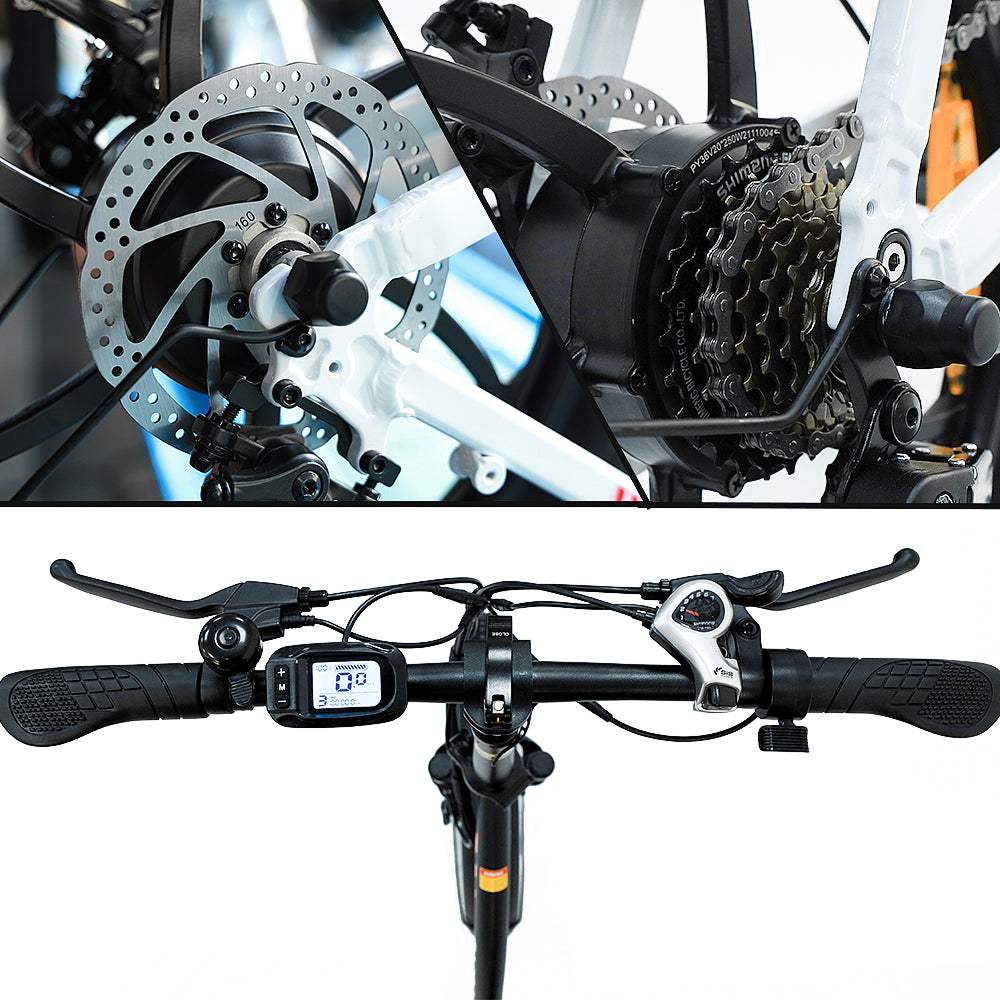 Fafrees F20 250W 20" Foldable Electric Bike Step-through City E-bike 36V 16Ah Battery