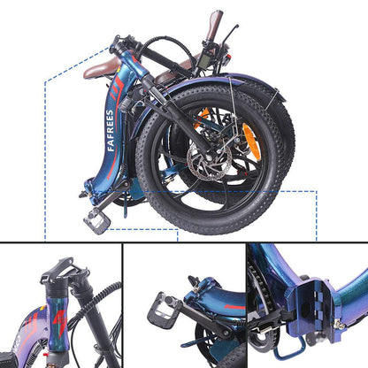 Fafrees F20 Pro 250W 20" Foldable Electric Bike Step-through City E-bike 36V 18Ah Battery