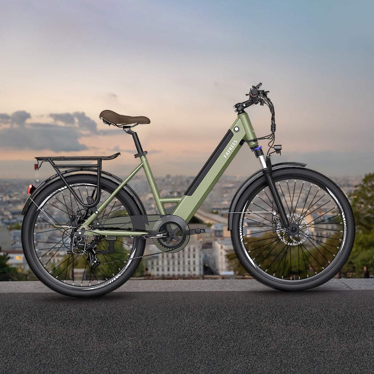 Fafrees F26 Pro 250W 26" Electric Trekking Bike City E-bike 36V 10Ah Battery with APP Support