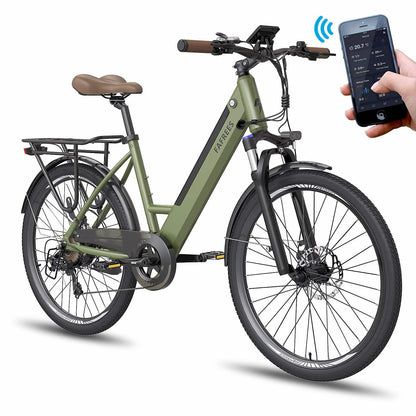Fafrees F26 Pro 250W 26" Electric Trekking Bike City E-bike 36V 10Ah Battery with APP Support