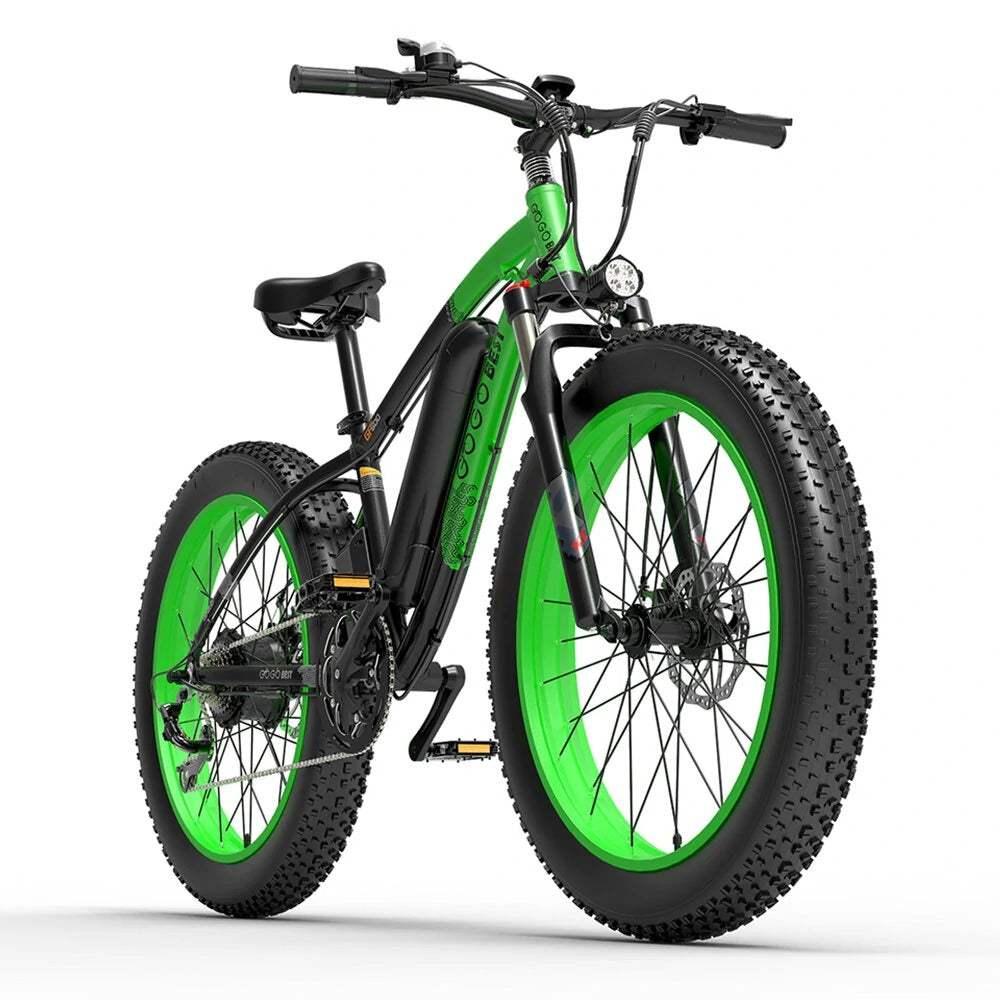 Gogobest GF600 1000W 26" Fat Bike E-Mountain Bike 13Ah 18.5 Mph 62 Miles - Buybestgear UK