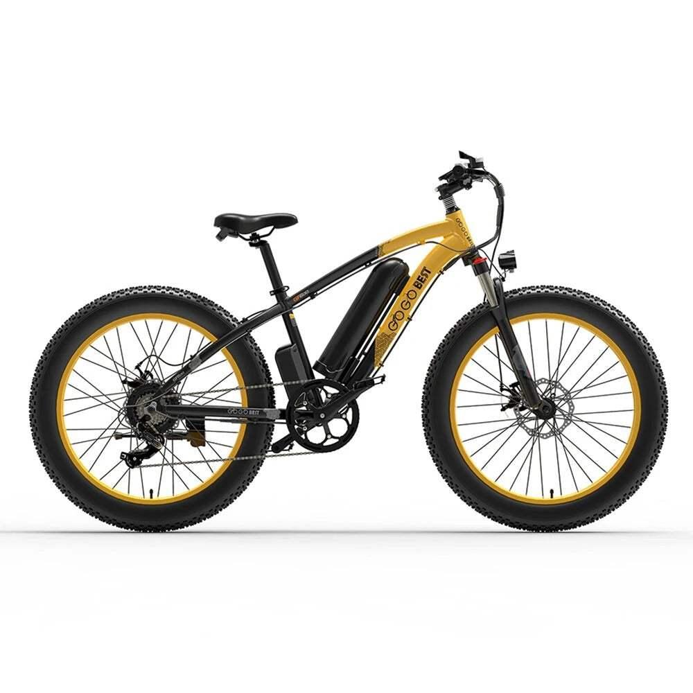 Gogobest GF600 1000W 26" Fat Bike E-Mountain Bike 13Ah 18.5 Mph 62 Miles - Buybestgear UK