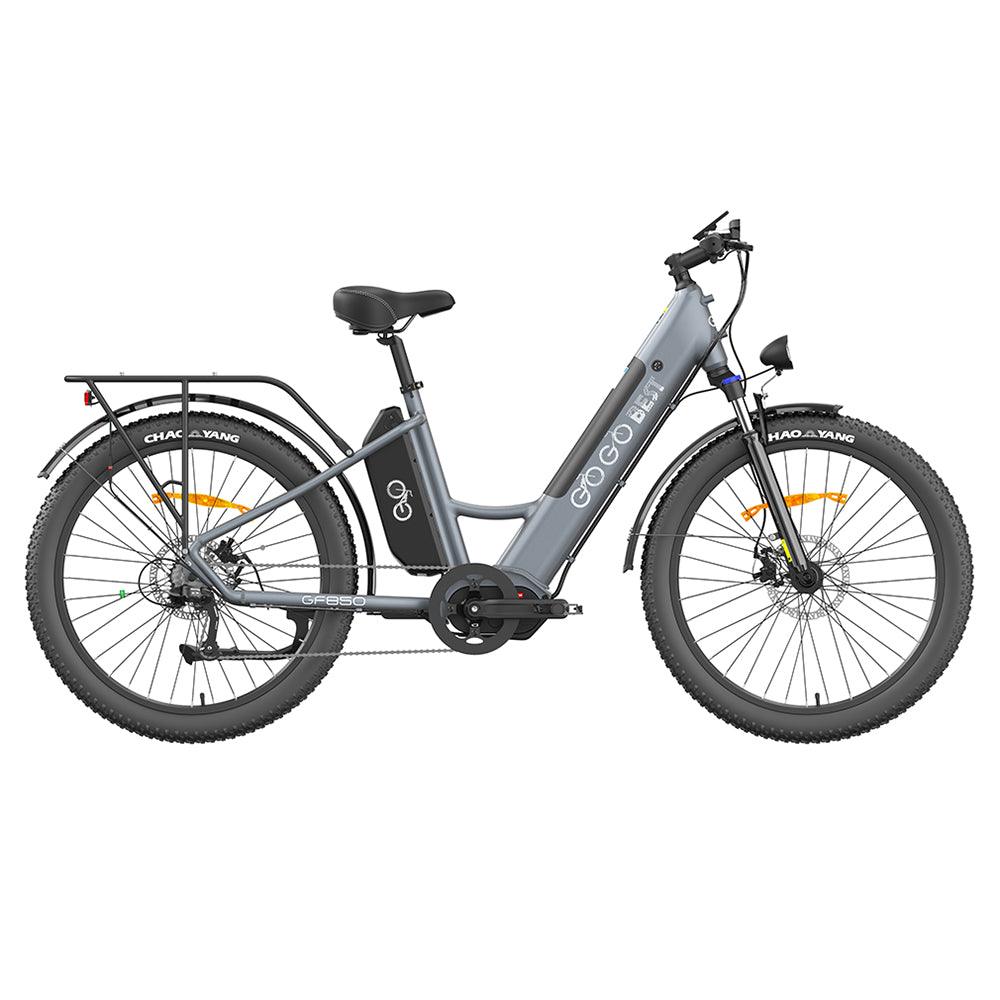 Gogobest GF850 500W 26'' Fat Bike Mid-Drive Motor Electric Trekking Bike 32km/h 130km 10.4Ah*2 Dual Batteries