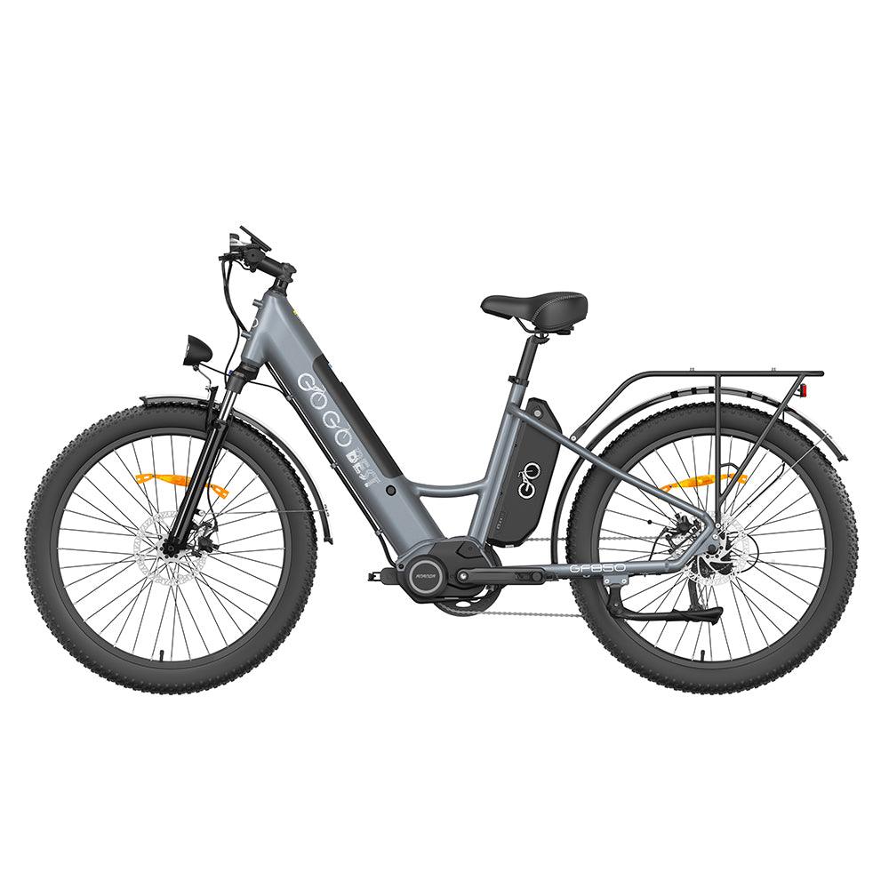 Gogobest GF850 500W 26'' Fat Bike Mid-Drive Motor Electric Trekking Bike 32km/h 130km 10.4Ah*2 Dual Batteries