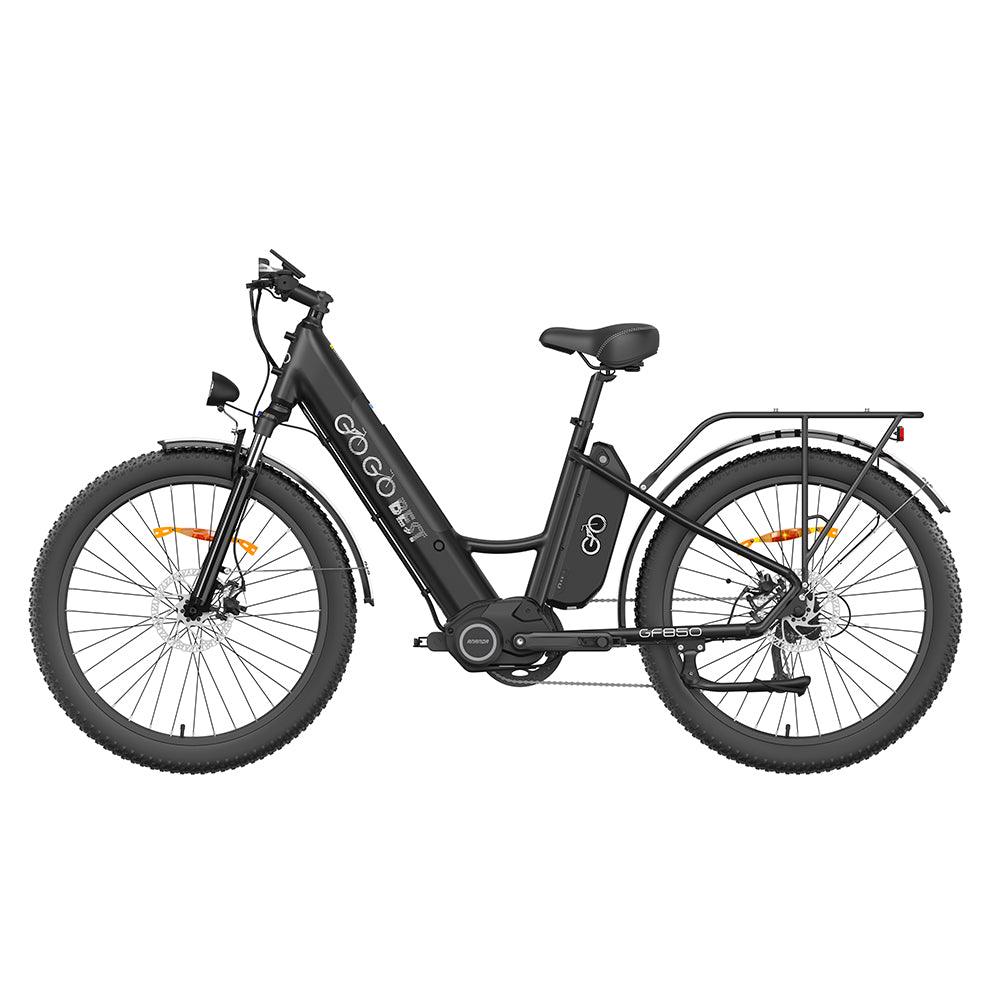 Gogobest GF850 500W 26'' Fat Bike Mid-Drive Motor Electric Trekking Bike 32km/h 130km 10.4Ah*2 Dual Batteries