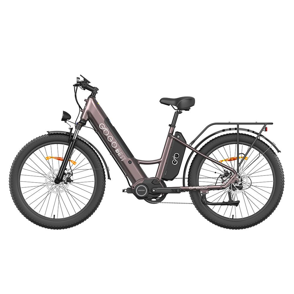 Gogobest GF850 500W 26'' Fat Bike Mid-Drive Motor Electric Trekking Bike 32km/h 130km 10.4Ah*2 Dual Batteries