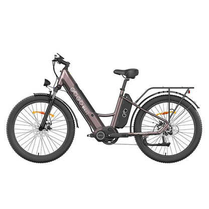 Gogobest GF850 500W 26'' Fat Bike Mid-Drive Motor Electric Trekking Bike 32km/h 130km 10.4Ah*2 Dual Batteries