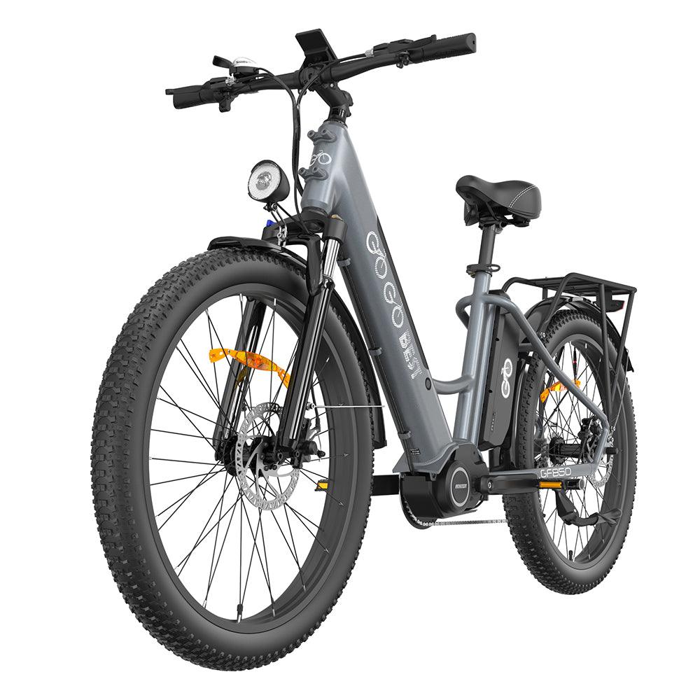 Gogobest GF850 500W 26'' Fat Bike Mid-Drive Motor Electric Trekking Bike 32km/h 130km 10.4Ah*2 Dual Batteries