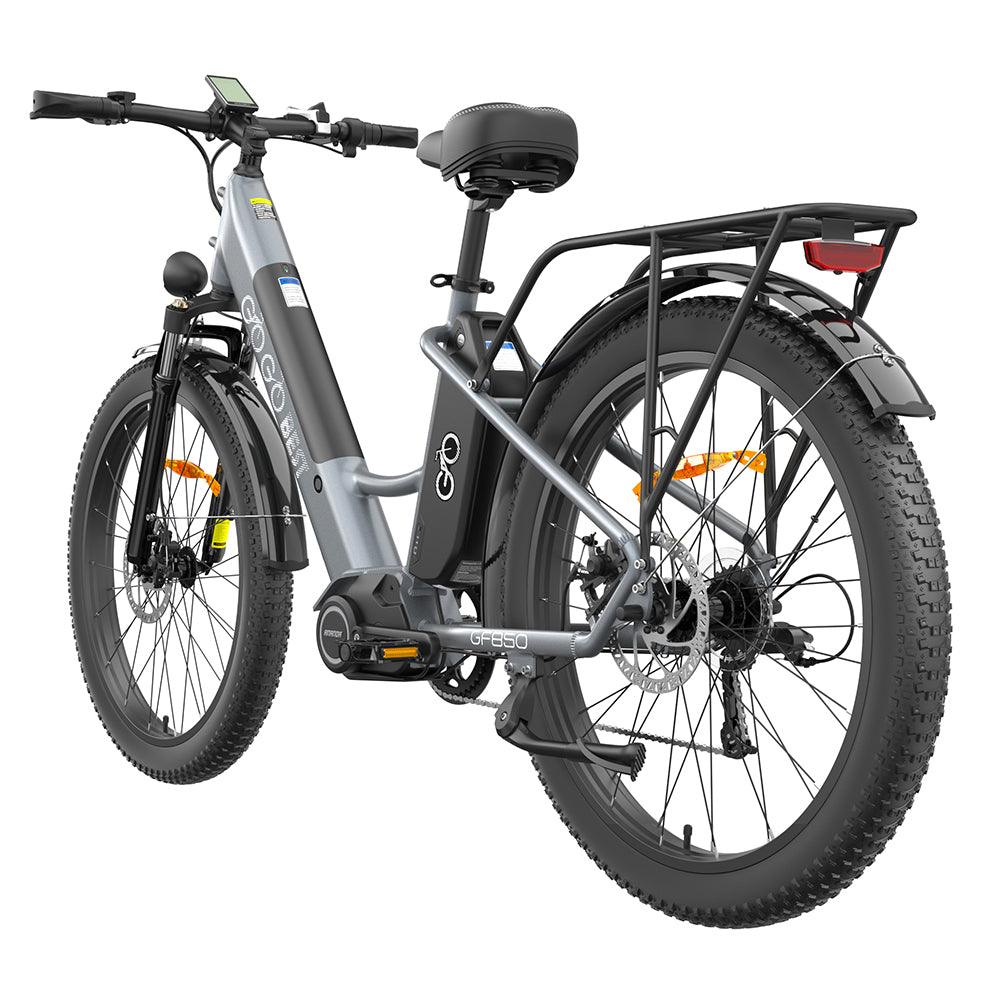 Gogobest GF850 500W 26'' Fat Bike Mid-Drive Motor Electric Trekking Bike 32km/h 130km 10.4Ah*2 Dual Batteries