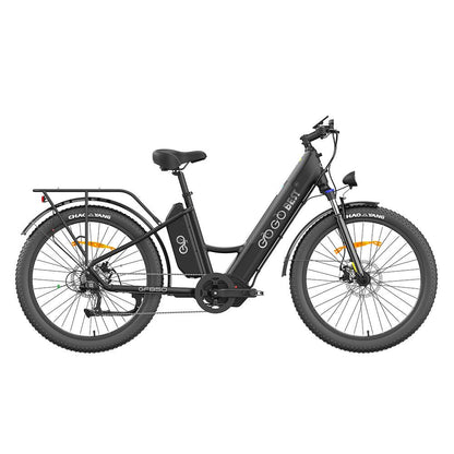 Gogobest GF850 500W 26'' Fat Bike Mid-Drive Motor Electric Trekking Bike 32km/h 130km 10.4Ah*2 Dual Batteries