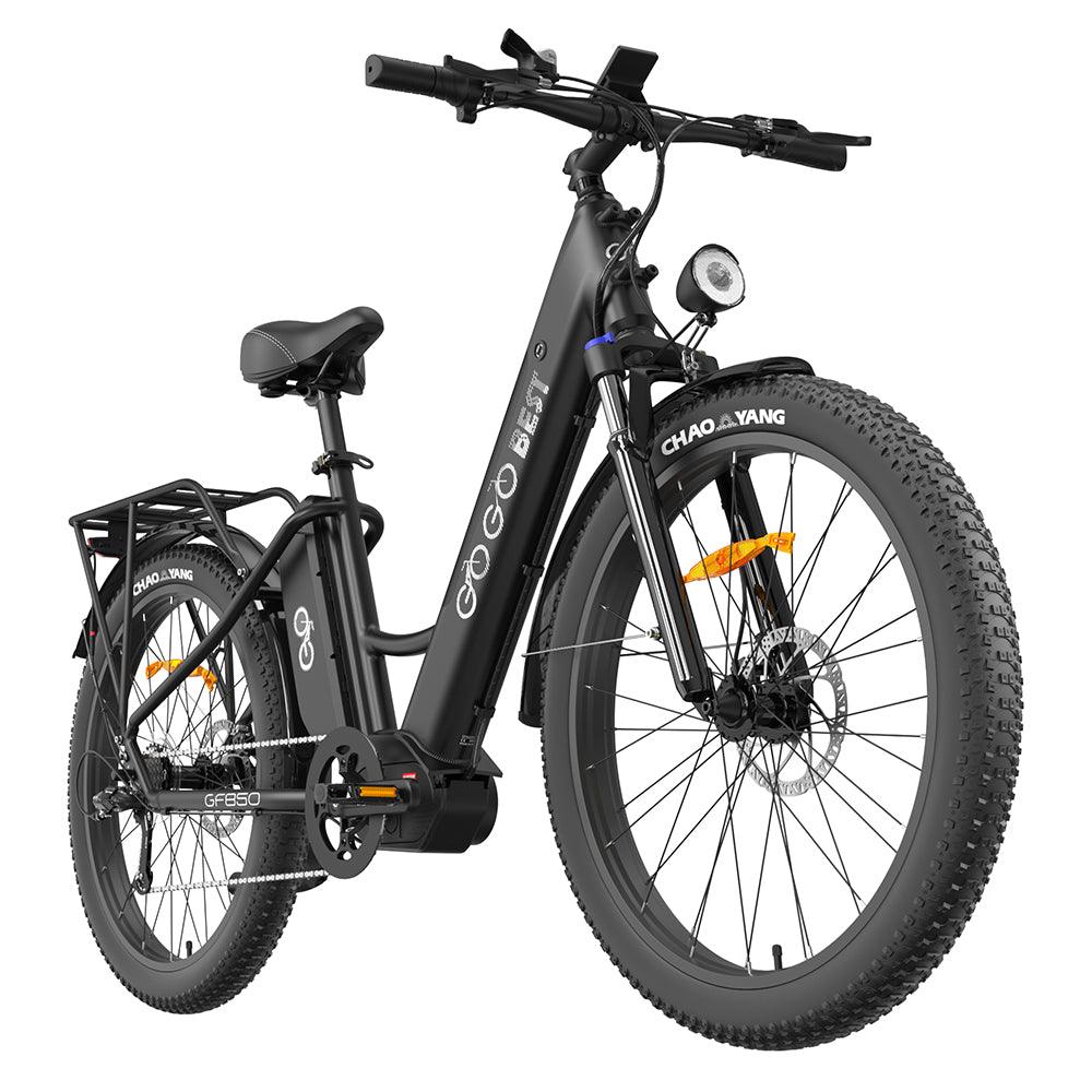 Gogobest GF850 500W 26'' Fat Bike Mid-Drive Motor Electric Trekking Bike 32km/h 130km 10.4Ah*2 Dual Batteries