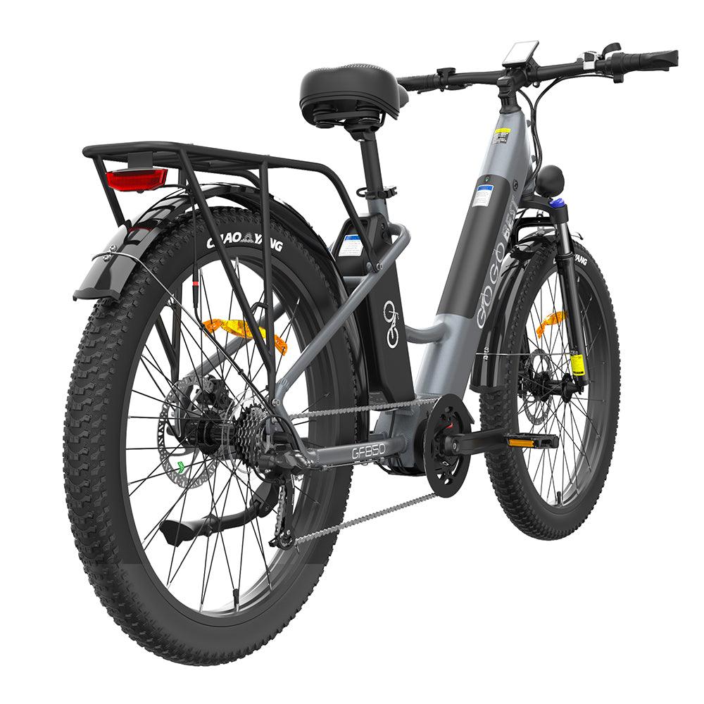 Gogobest GF850 500W 26'' Fat Bike Mid-Drive Motor Electric Trekking Bike 32km/h 130km 10.4Ah*2 Dual Batteries
