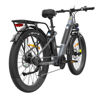 Gogobest GF850 500W 26'' Fat Bike Mid-Drive Motor Electric Trekking Bike 32km/h 130km 10.4Ah*2 Dual Batteries