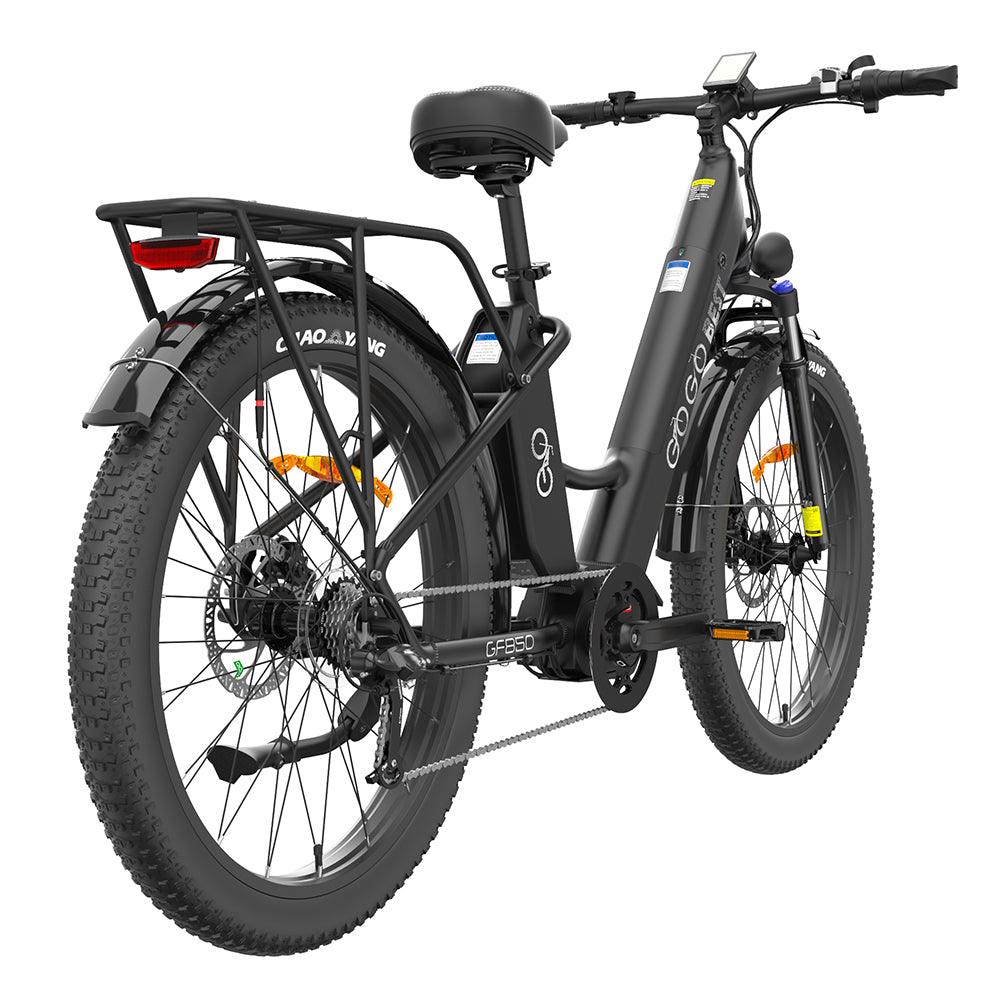 Gogobest GF850 500W 26'' Fat Bike Mid-Drive Motor Electric Trekking Bike 32km/h 130km 10.4Ah*2 Dual Batteries