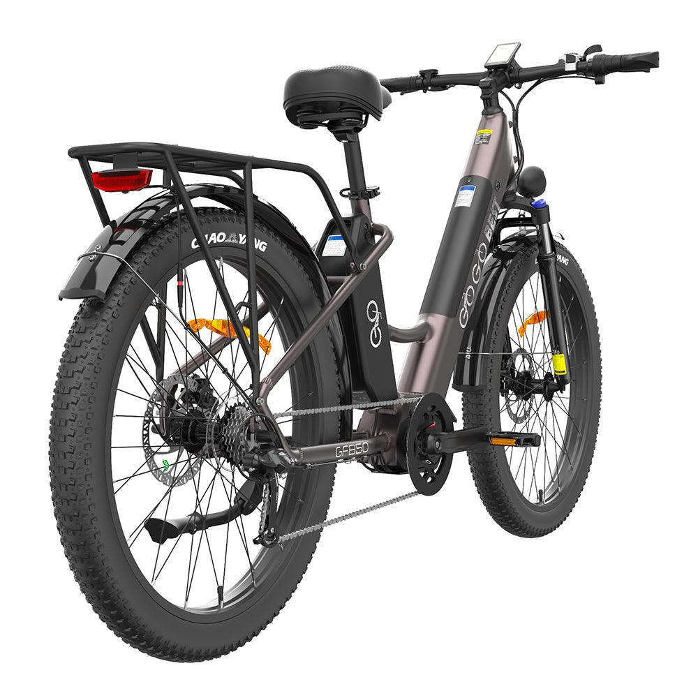 Gogobest GF850 500W 26'' Fat Bike Mid-Drive Motor Electric Trekking Bike 32km/h 130km 10.4Ah*2 Dual Batteries