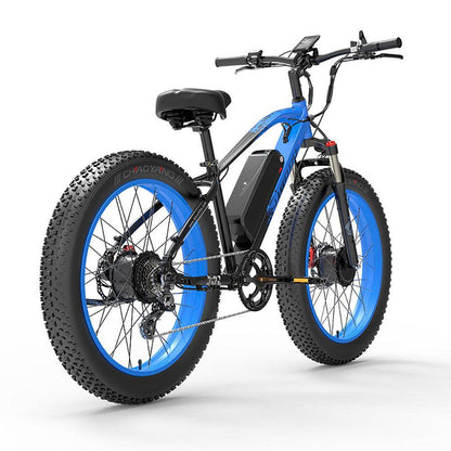 Lankeleisi MG740 PLUS 1000Wx2 26" Fat Bike Dual Motor E-Mountain Bike 30 Mph 93 Miles 20Ah Samsung Battery - Buybestgear UK