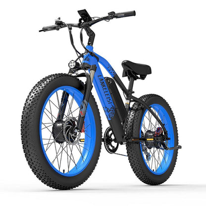 Lankeleisi MG740 PLUS 1000Wx2 26" Fat Bike Dual Motor E-Mountain Bike 30 Mph 93 Miles 20Ah Samsung Battery - Buybestgear UK