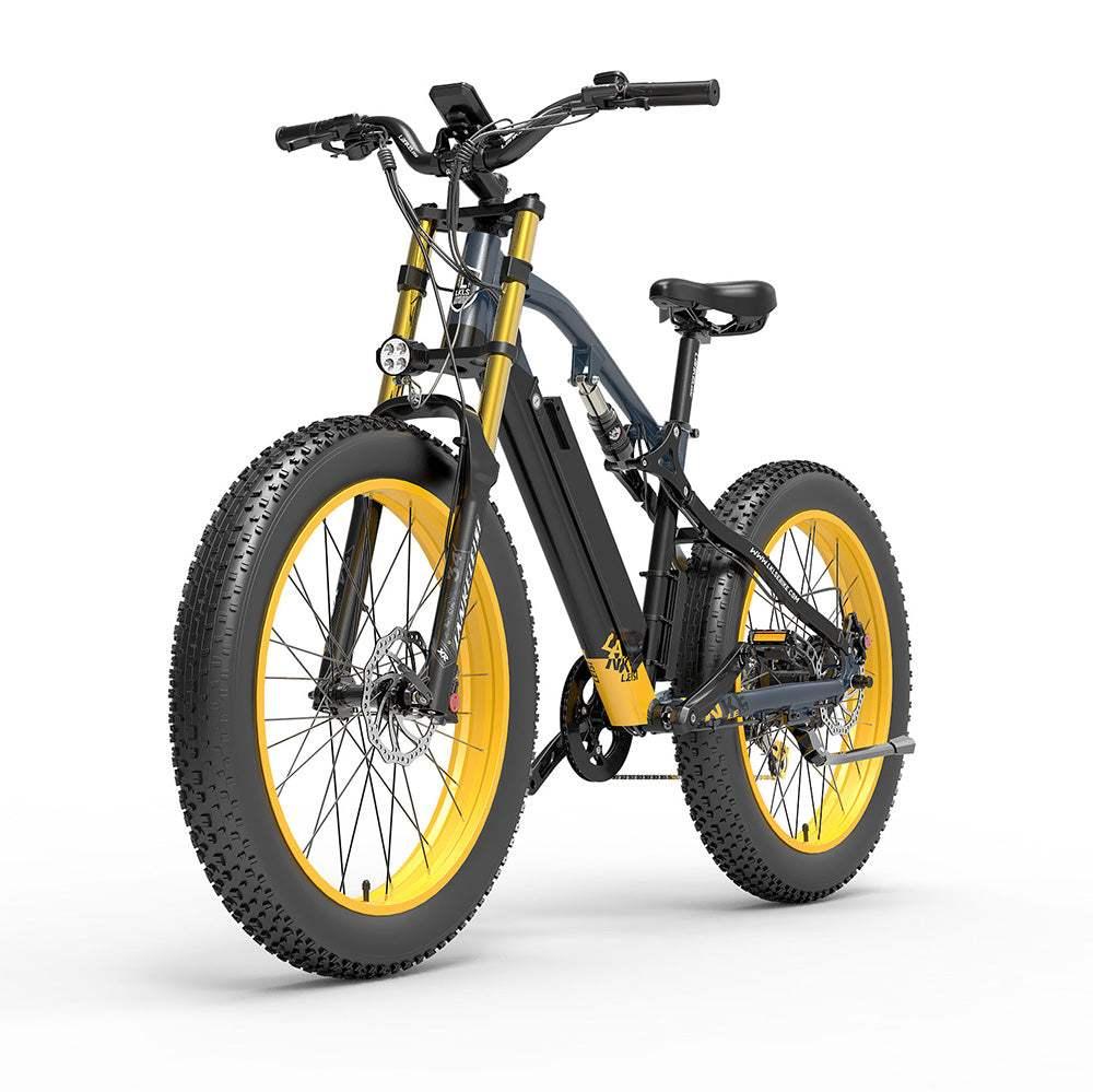 Lankeleisi RV700 1000W 26" Fat Bike Dual Crown Fork E-Mountain Bike 16Ah 18.5 Mph 80 Miles - Buybestgear UK