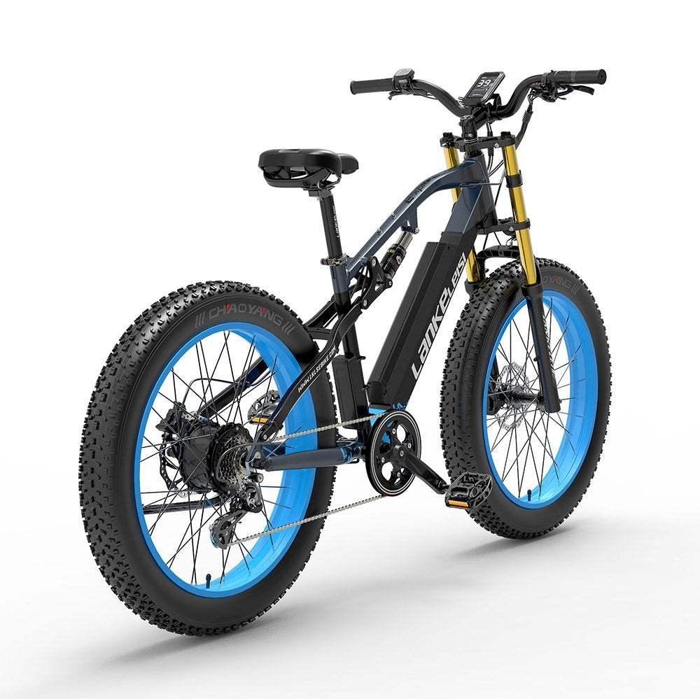 Lankeleisi RV700 1000W 26" Fat Bike Dual Crown Fork E-Mountain Bike 16Ah 18.5 Mph 80 Miles - Buybestgear UK