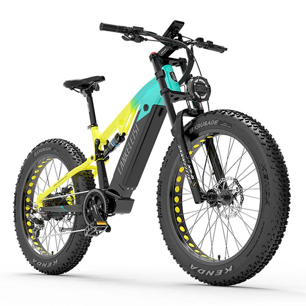 Lankeleisi RV800 Plus 750W Bafang Motor 26" Fat Bike Full Suspension E-Mountain Bike 20Ah Samsung Battery E-MTB