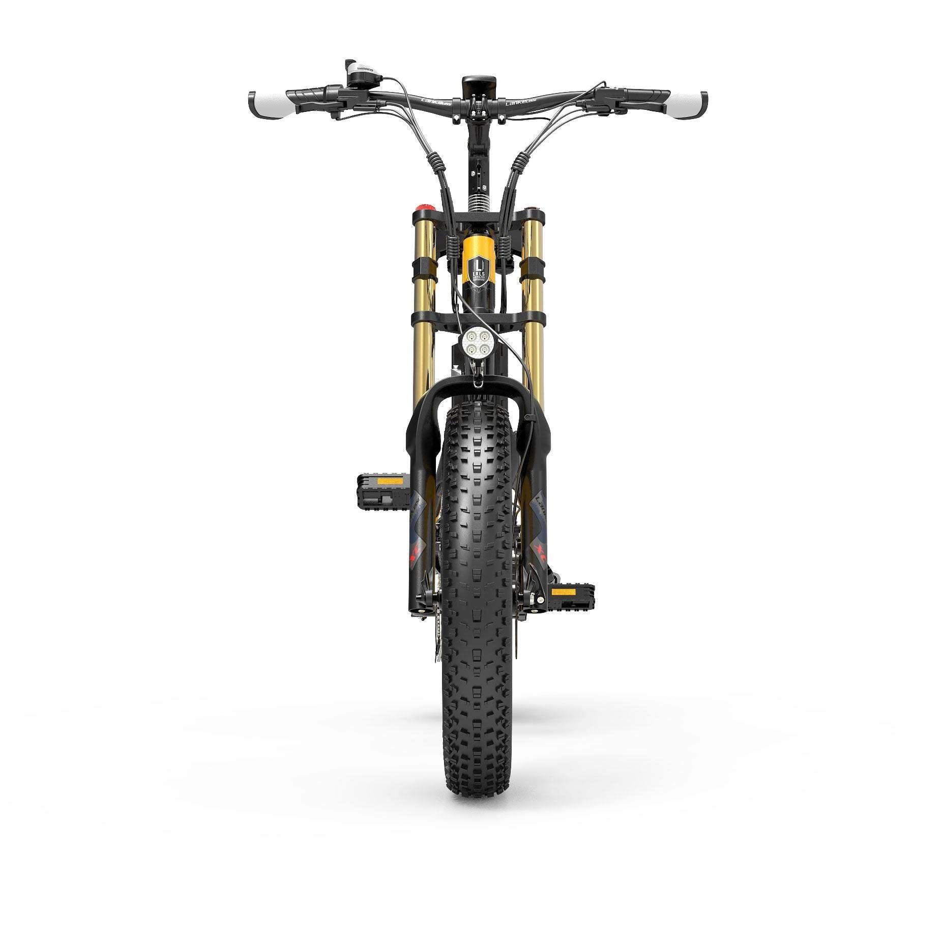 Lankeleisi X3000 Plus 1000W 20" Fat Bike Dual Crown Fork Foldable E-Mountain Bike 17.5Ah 25 Mph 80 Miles - Buybestgear UK