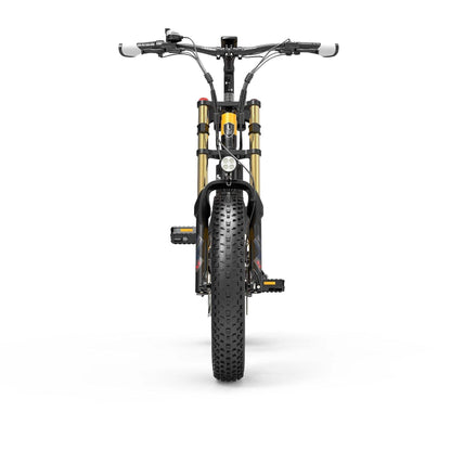 Lankeleisi X3000 Plus 1000W 20" Fat Bike Dual Crown Fork Foldable E-Mountain Bike 17.5Ah 25 Mph 80 Miles - Buybestgear UK